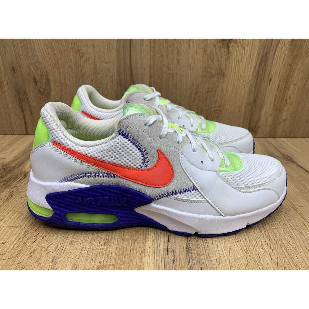 Nike Air Max Excee White Indigo Burst Volt Bright Crimson Men's Size 10 DD2985-1 - Picture 2 of 12